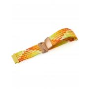 Ремешок для часов UNIVERSAL "Nylon Braided Magnetic" 20 мм orange yellow