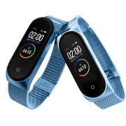 Ремешок для Mi Band 5/6 Stainless синий