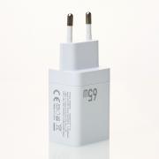 Сетевое зарядное устройство (Адаптер) DC PD/65W (CA-F10) белый