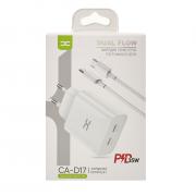 Сетевое зарядное устройство DC 2в1 Lightning 2PD/35W Fast Charger (CA-D17) белый