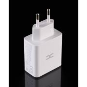 Сетевое зарядное устройство DC 2в1 Type-C 2PD/35W Fast Charger (CA-D17) белый