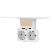Сетевой фильтр двойник XO 2USB/ 2 OUTLET/ 2.4A (WL09) белый