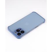Силиконовая накладка CornerPad 3in1 для iPhone 14 Pro Max серо-синий