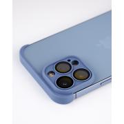 Силиконовая накладка CornerPad 3in1 для iPhone 15 серо-синий