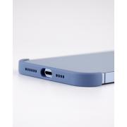 Силиконовая накладка CornerPad 3in1 для iPhone 15 Pro серо-синий