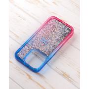Силиконовый чехол AQUARIUM для iPhone 13 Pro синий/розовый