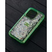 Силиконовый чехол AQUARIUM для iPhone 13 Pro зеленый