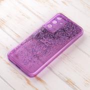 Силиконовый чехол AQUARIUM для Samsung A34 фиолетовый