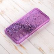 Силиконовый чехол AQUARIUM для Samsung A34 фиолетовый