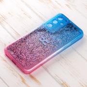 Силиконовый чехол AQUARIUM для Samsung A34 синий/розовый