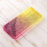 Силиконовый чехол AQUARIUM для Samsung A34 желтый/розовый