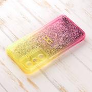 Силиконовый чехол AQUARIUM для Samsung A34 желтый/розовый