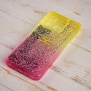 Силиконовый чехол AQUARIUM для Xiaomi Redmi 12C желтый/розовый