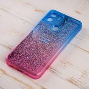 Силиконовый чехол AQUARIUM для Xiaomi Redmi A2 Plus синий/розовый