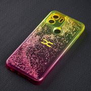 Силиконовый чехол AQUARIUM для Xiaomi Redmi A2 Plus желтый/розовый