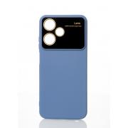 Силиконовый чехол CAMERA PROTECTION для Infinix Hot 30 Play NFC серо-синий