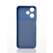 Силиконовый чехол CAMERA PROTECTION для Infinix Hot 30 Play NFC серо-синий