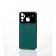Силиконовый чехол CAMERA PROTECTION для Infinix Hot 12 Play NFC темно-зеленый