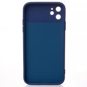 Силиконовый чехол CAMERA PROTECTION для iPhone 11 темно-синий