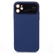 Силиконовый чехол CAMERA PROTECTION для iPhone 11 темно-синий