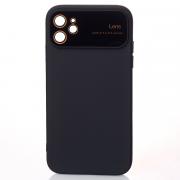 Силиконовый чехол CAMERA PROTECTION для iPhone 11 черный