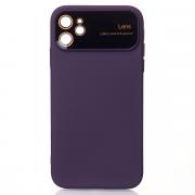 Силиконовый чехол CAMERA PROTECTION для iPhone 11 фиолетовый