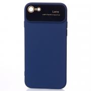 Силиконовый чехол CAMERA PROTECTION для iPhone 7 / iPhone 8 темно-синий