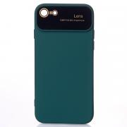 Силиконовый чехол CAMERA PROTECTION для iPhone 7 / iPhone 8 темно-зеленый