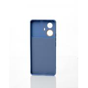 Силиконовый чехол CAMERA PROTECTION для Realme C55 серо-синий