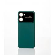 Силиконовый чехол CAMERA PROTECTION для Realme C33 темно-зеленый