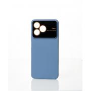 Силиконовый чехол CAMERA PROTECTION для Realme C53 серо-синий