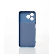 Силиконовый чехол CAMERA PROTECTION для Realme C53 серо-синий