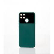 Силиконовый чехол CAMERA PROTECTION для Realme Narzo 50A (RMX3430) темно-зеленый