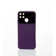 Силиконовый чехол CAMERA PROTECTION для Realme Narzo 50A (RMX3430) фиолетовый
