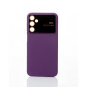 Силиконовый чехол CAMERA PROTECTION для Samsung A14 фиолетовый