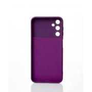 Силиконовый чехол CAMERA PROTECTION для Samsung A14 фиолетовый