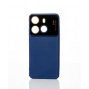 Силиконовый чехол CAMERA PROTECTION для Tecno Spark Go 2023 (BF7N) темно-синий