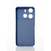 Силиконовый чехол CAMERA PROTECTION для Tecno Spark Go 2023 (BF7N) серо-синий
