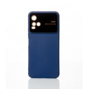 Силиконовый чехол CAMERA PROTECTION для Vivo Y33s темно-синий