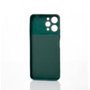 Силиконовый чехол CAMERA PROTECTION для Xiaomi Redmi 12 темно-зеленый