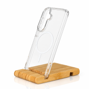Силиконовый чехол CLEAR с поддержкой MagSafe для Samsung S26 Plus Прозрачный
