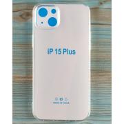 Силиконовый чехол CRYSTAL CASE для iPhone 15 Plus прозрачный