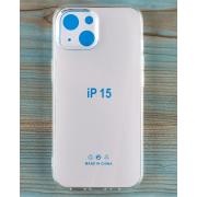 Силиконовый чехол CRYSTAL CASE для iPhone 15 прозрачный