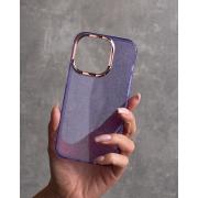 Силиконовый чехол DARK GLITTER для iPhone 11 фиолетовый