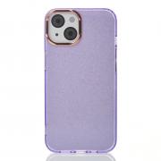 Силиконовый чехол DARK GLITTER для iPhone 14 фиолетовый