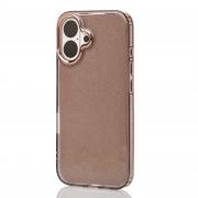 Силиконовый чехол DARK GLITTER для iPhone 16 черный