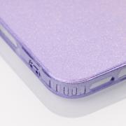 Силиконовый чехол DARK GLITTER для iPhone 16 Pro фиолетовый