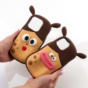 Силиконовый чехол FACE CASE для iPhone 13 girl