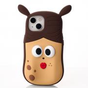 Силиконовый чехол FACE CASE для iPhone 14 girl