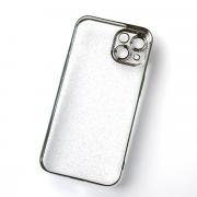 Пластиковый чехол GLITTER для iPhone 13 зеленый